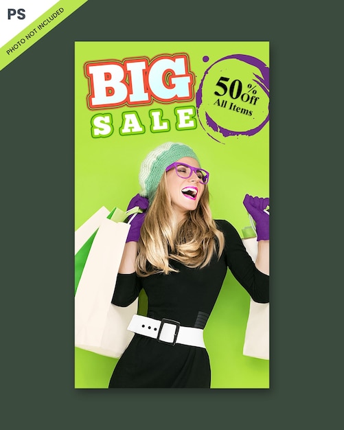 big sale fashion sale social media banner