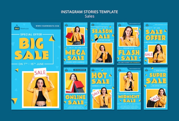 Big sale instagram stories template