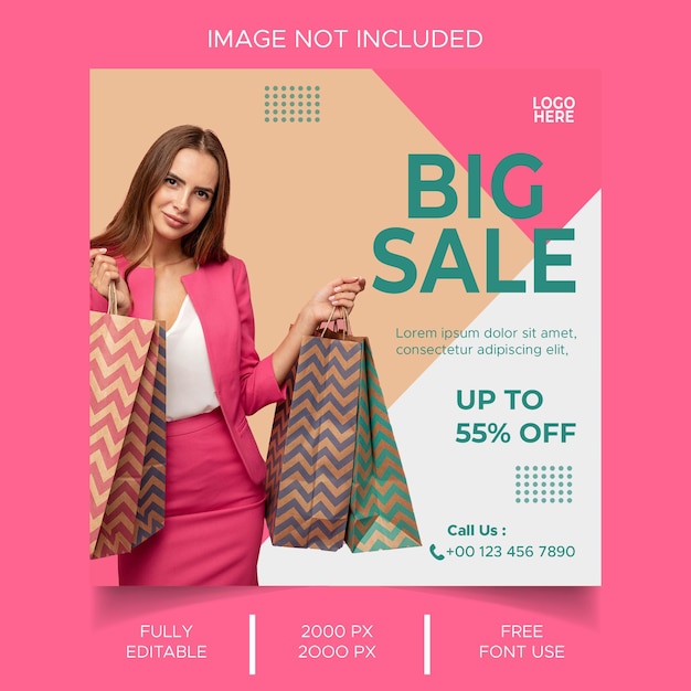 Big Sale post template design