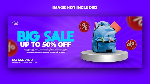 Big sale product promotion social media post banner