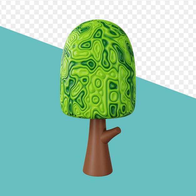 Big tree cartoon 3d model