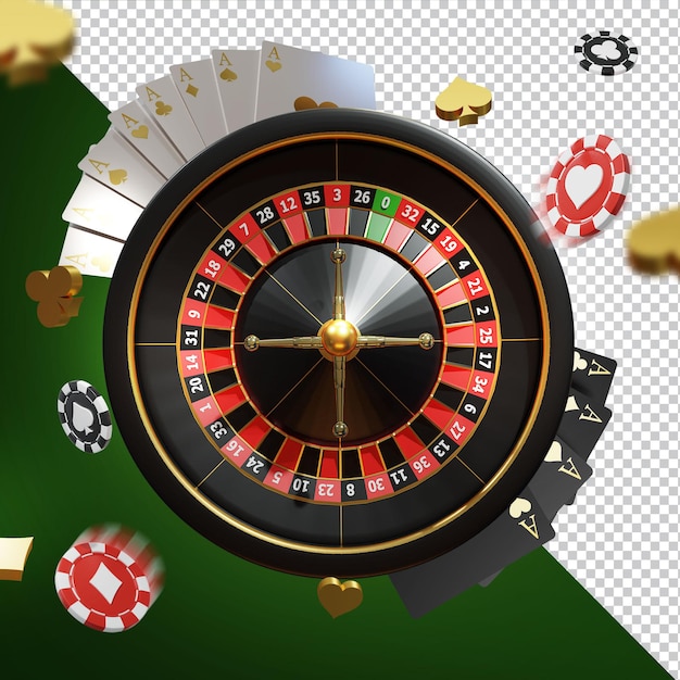 Big Win Jackpot Casino 3D Compositon Isolated Layer 