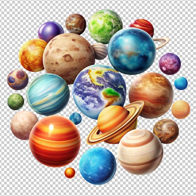 the biggest and most colorful cartoon planets pack