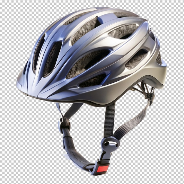 PSD bike helmet with adjustable straps isolated on transparent background