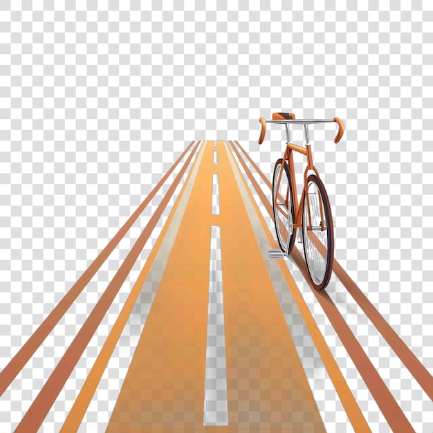 PSD bike lanes transparent background realistic element