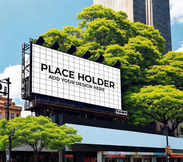 BILL BOARD MOCKUP BRANDING BILL BOARD REALISTIC MOCKUP