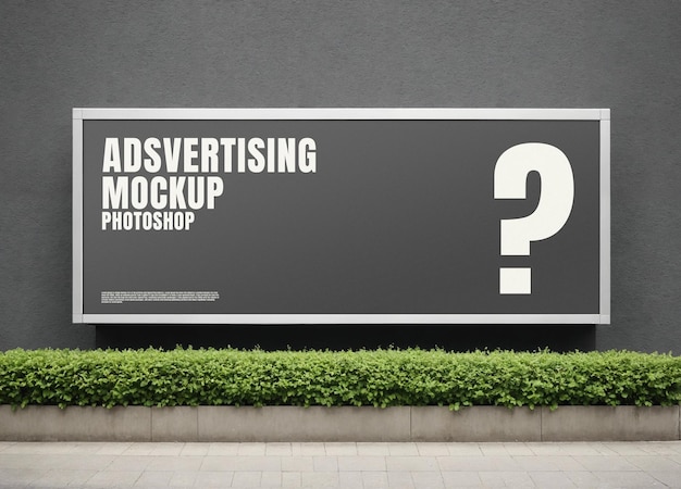 Billboard advertising urban mockup