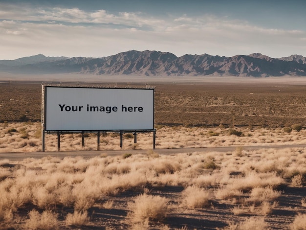 billboard mockup big white blank billboard mockup