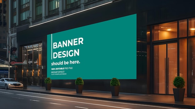 Billboard mockup outdoor