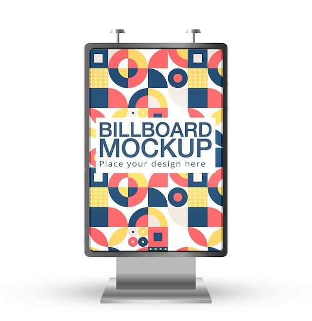 Billboard mockup for street advertising billboard mockup