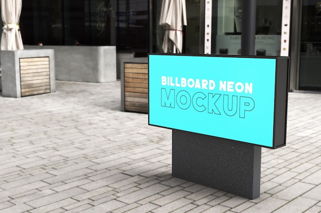 Billboard Neon Mockup