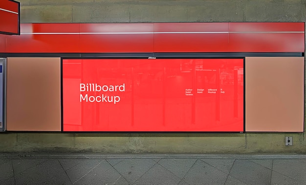 Billboard Subway mockup