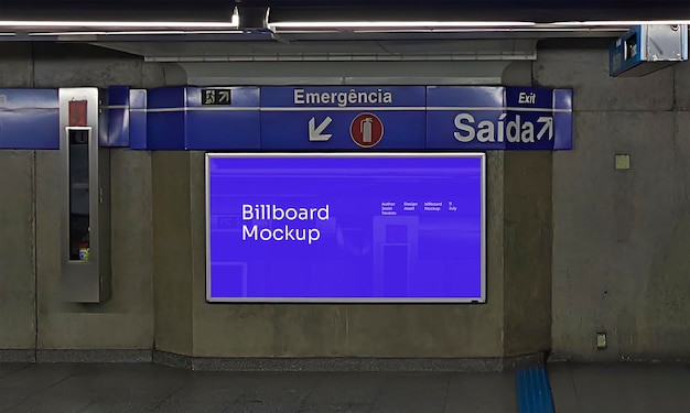 Billboard Subway mockup