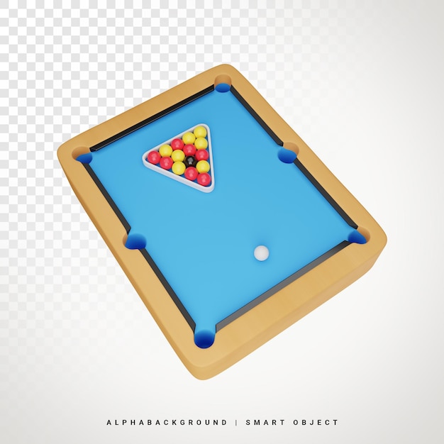 Billiard Pool 3d Illustration