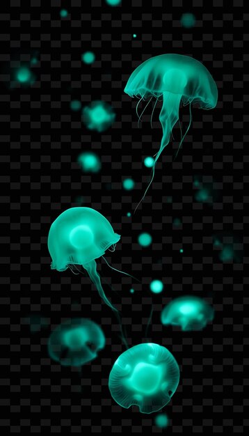 PSD bioluminescent bloom pulsing orbs of soft aquamarine and emerald light png sparking light texture