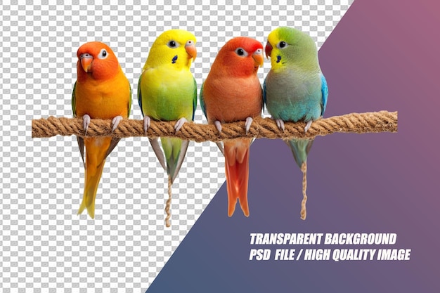 PSD bird accessories on transparent background png