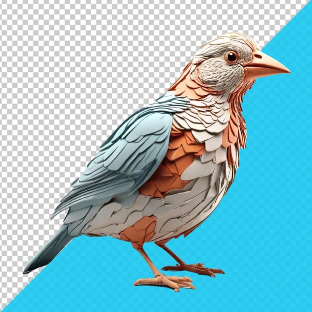 a bird is standing on a blue background with a blue background