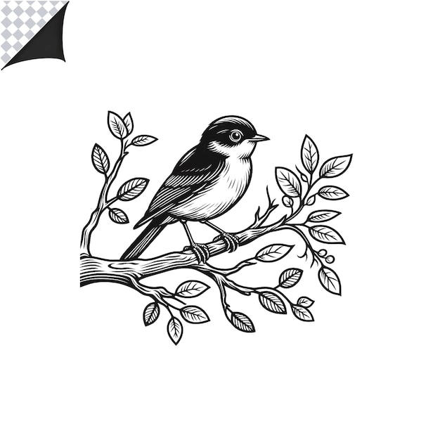 PSD bird outline image for kids coloring book fun amp easy printable templates