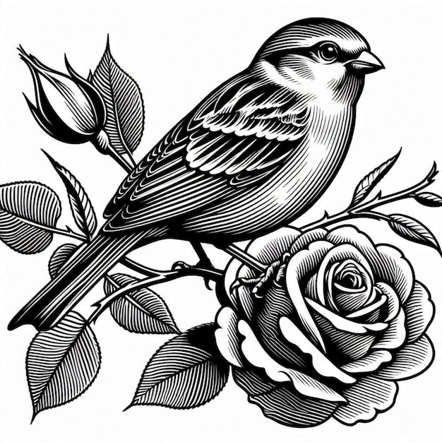 PSD bird outline image for kids coloring page pictures images and photos with white background