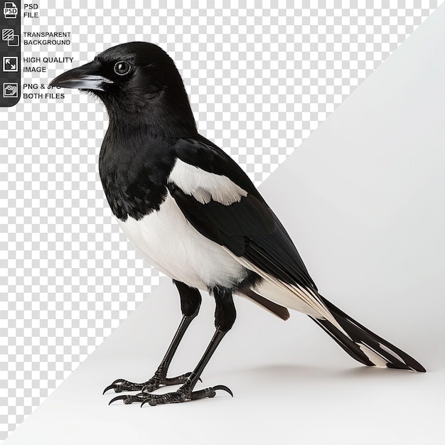 PSD bird png on transparent background