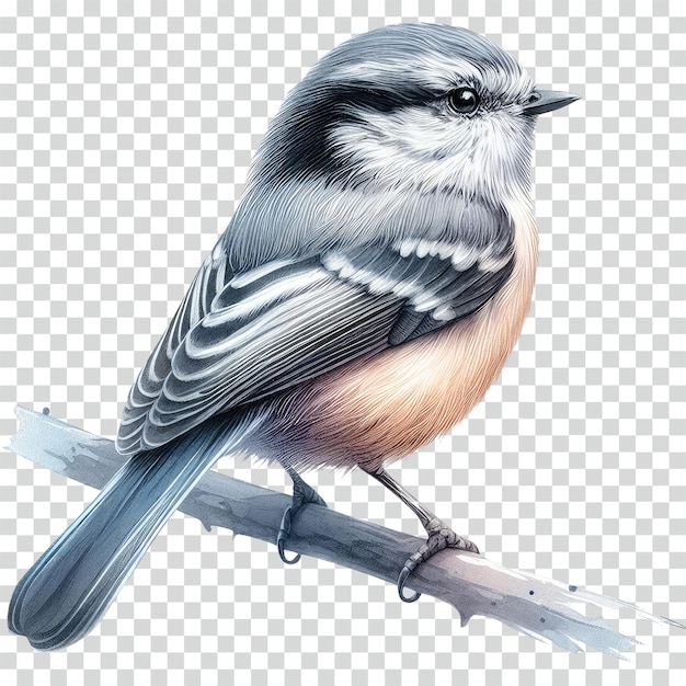 Bird watercolor art transparent background