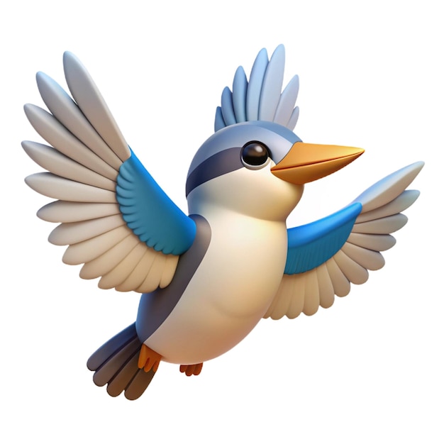 a bird with a blue beak and a white beak that says quot bird quot