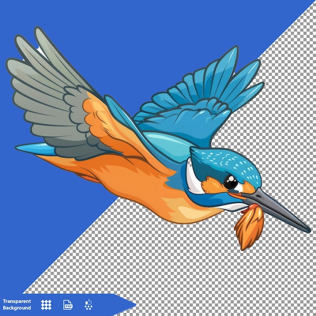 PSD a bird with a long beak is in front of a triangle with a bird on it