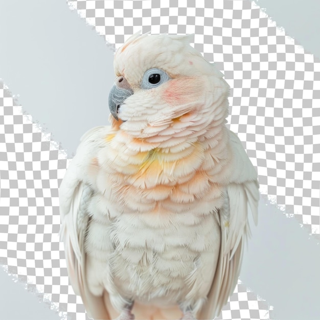 PSD a bird with a yellow spot on its head