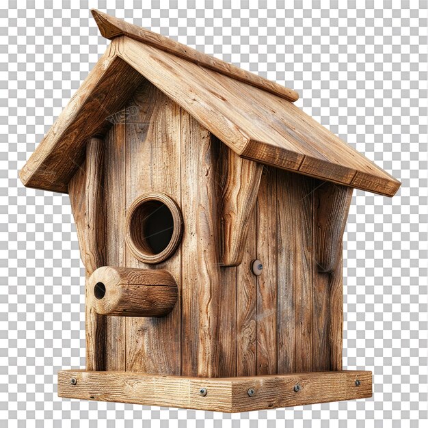 PSD birdhouse alone on transparent background