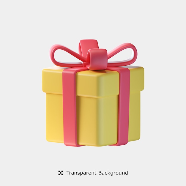 Birthday Gift 3d icon illustration