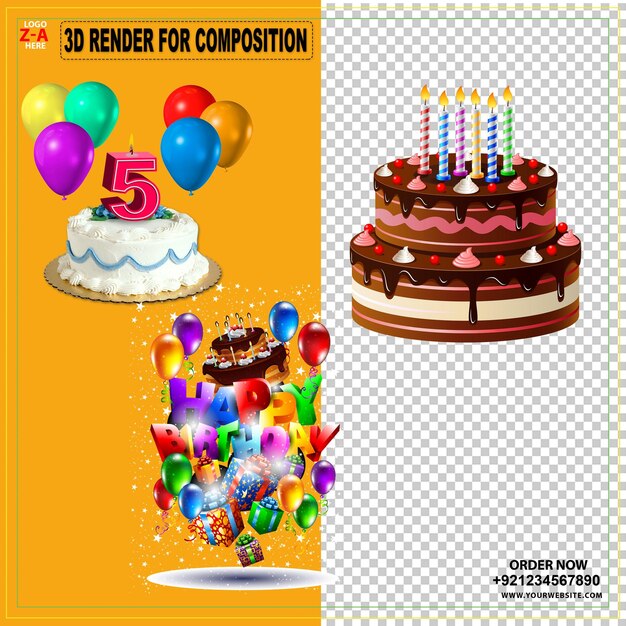 PSD birthday logo