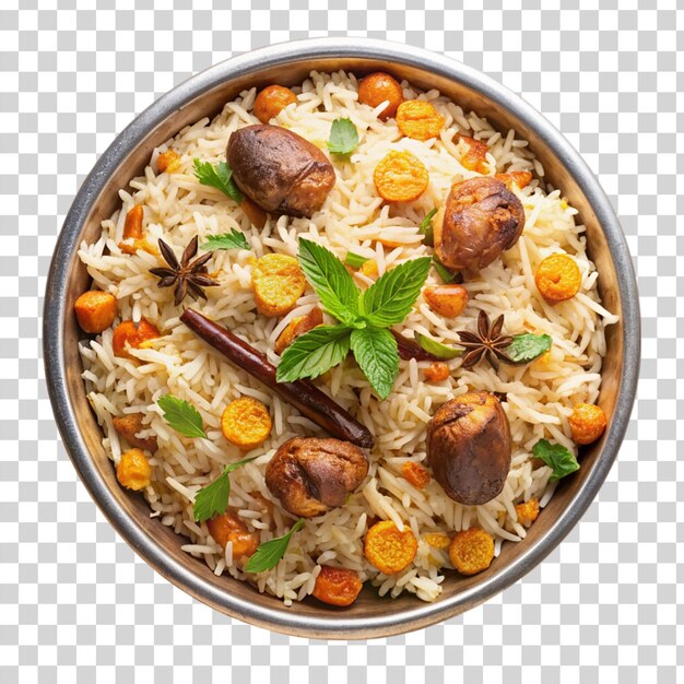 Biryani Isolated on transparent background