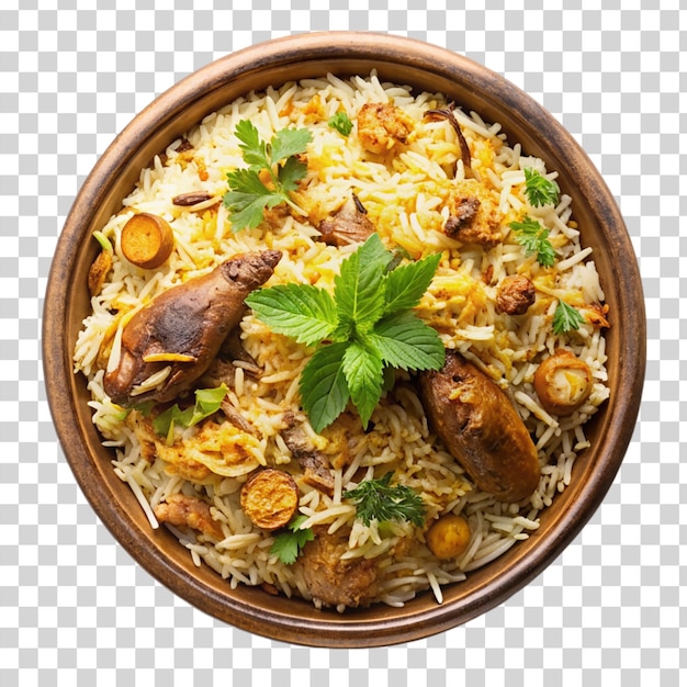 Biryani Isolated on transparent background