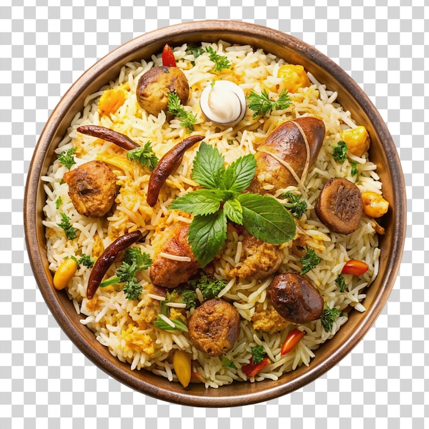 Biryani Isolated on transparent background