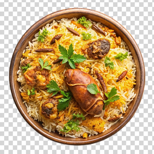 Biryani Isolated on transparent background