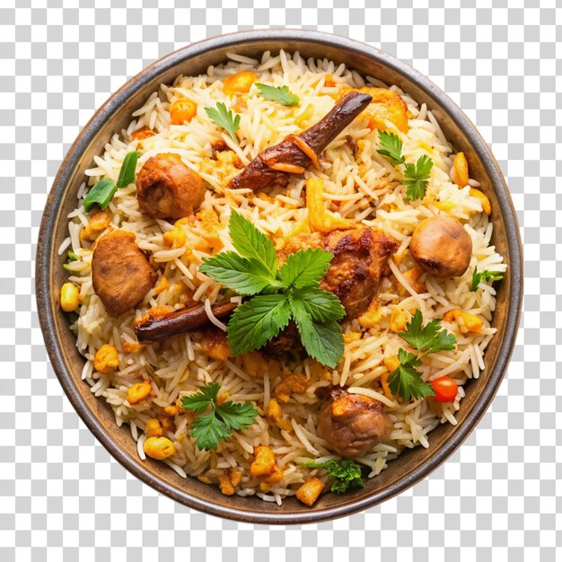 Biryani Isolated on transparent background