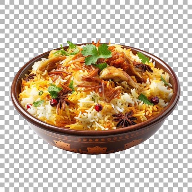 PSD biryani on transparent background