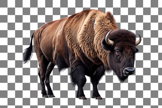 PSD bison isolated on transparent background