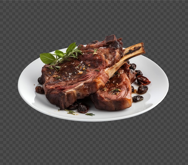 PSD bistecca on transparent background