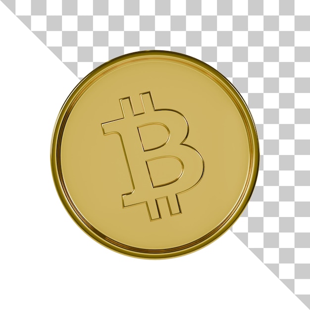 Bitcoin Cash Gold Coin 3D Icon