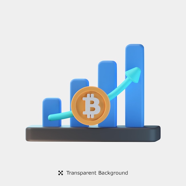 Bitcoin Profit 3d Icon Illustration