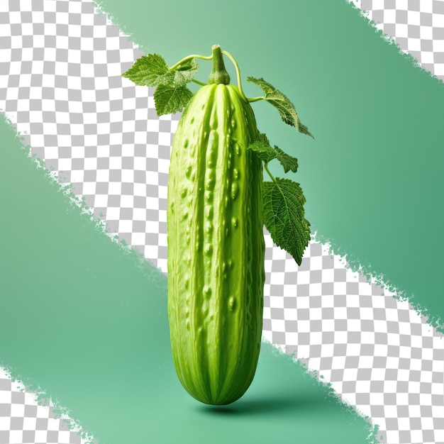 Bitter melon seen against transparent background