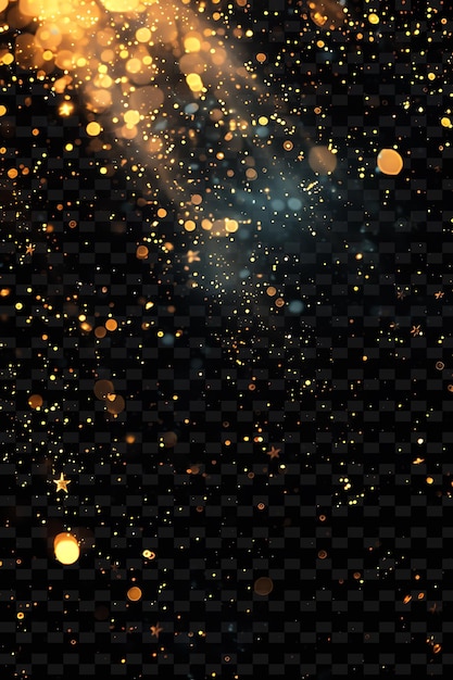 a black background with gold glitter and sparkles