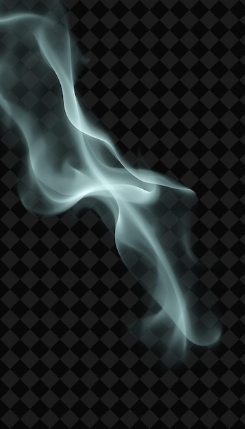 PSD a black background with green smoke