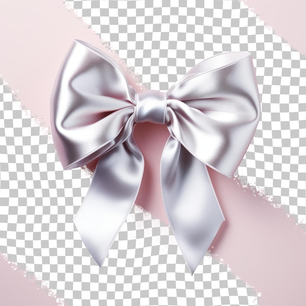 Black background with white satin bow and pink ribbon