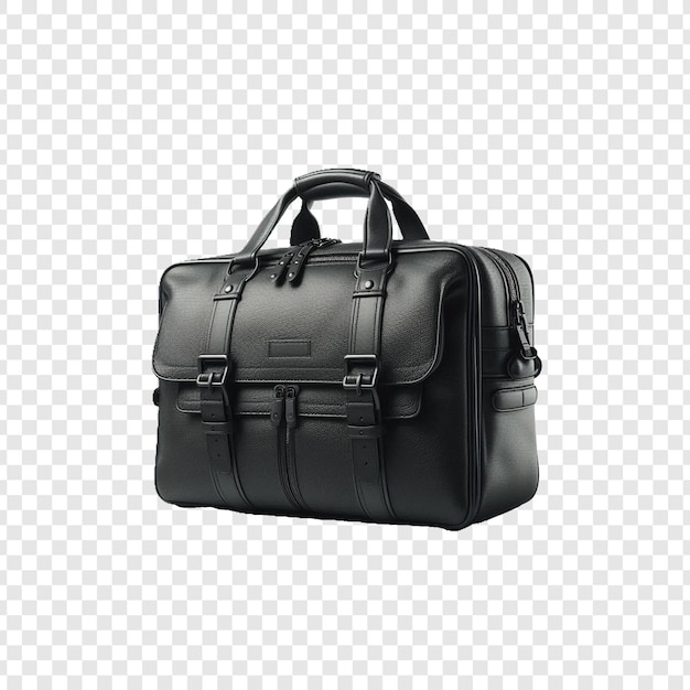 a black bag with the handle on a transparent background