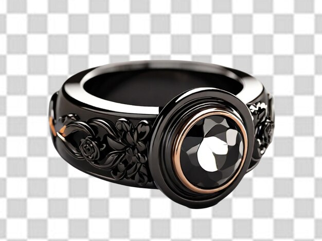 Black beautiful ring png