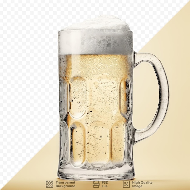 Black beer mug with clipping path included