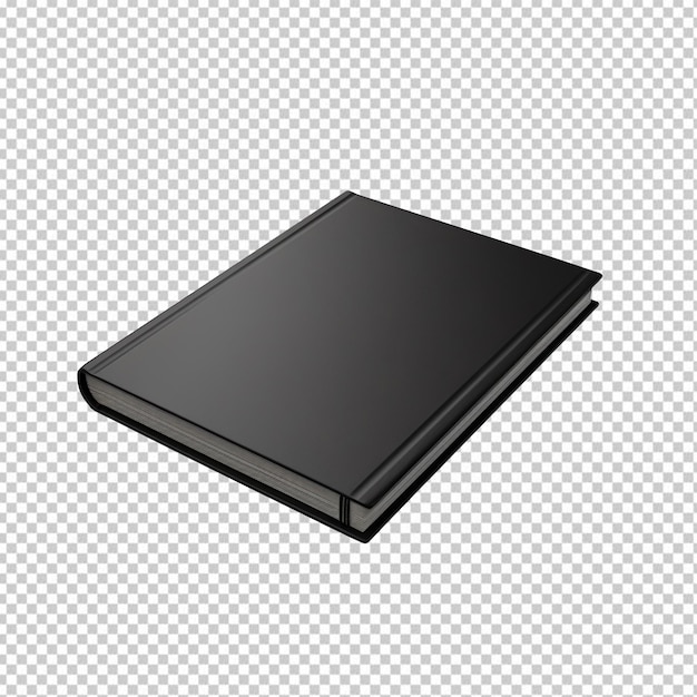 Black book isolated on transparent background