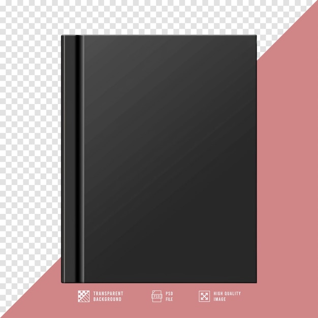 PSD black book without background hd quality